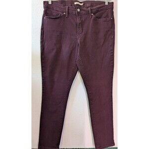 Levi's 311 Shaping Womens Skinny Jeans Size  32 (35x28) Burgundy (785)